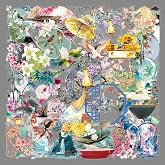 50Pcs Chinese Style Vintage Stickers &ndash; Waterproof Pet Floral | Crane Decals for Scrapbooking, Laptop, Water Bottle, Journal &ndash; Asian Oriental Garden Art Aesthetic Stickers for Adults Teens