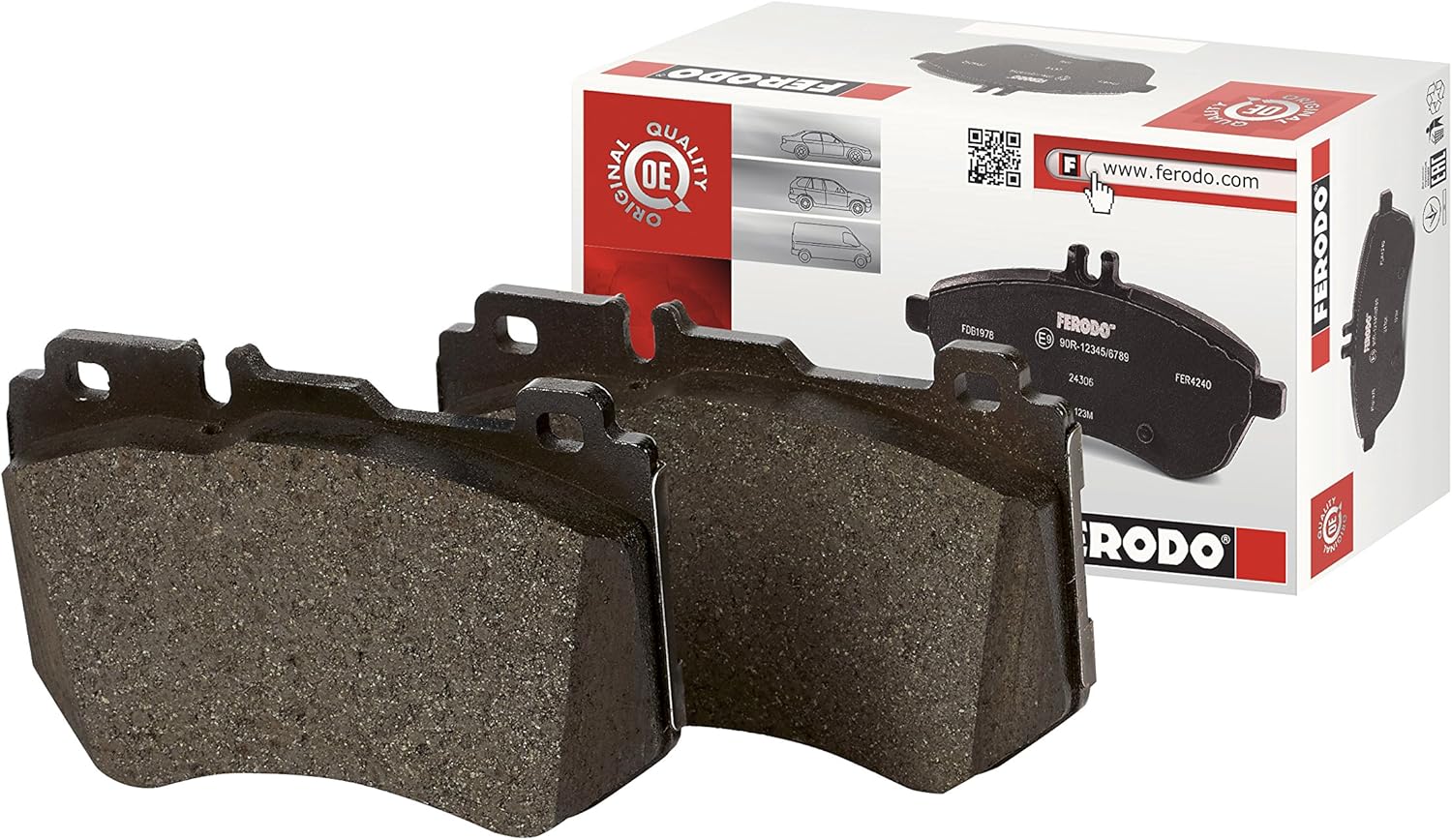 Ferodo FDB4433 Set of 4 Brake Pads: Amazon.co.uk: Car & Motorbike