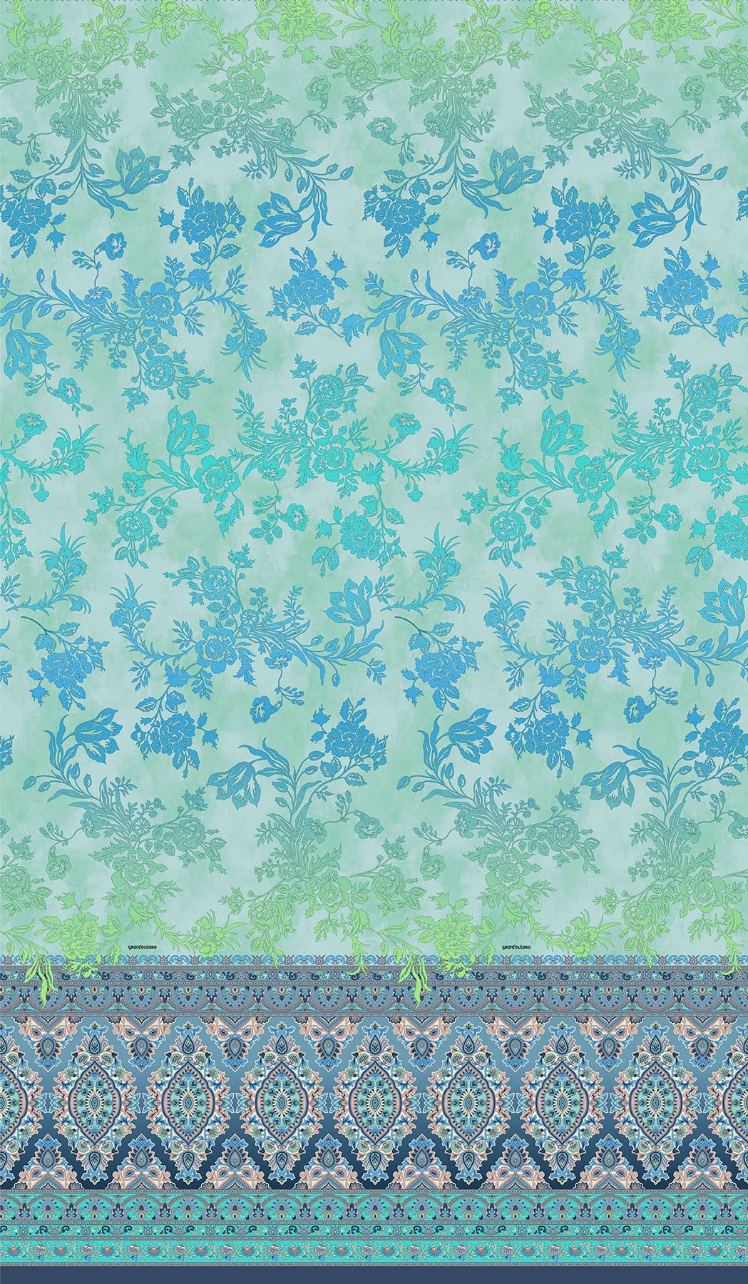 Bassetti Bedspread, Cotton, Blue, 180x255