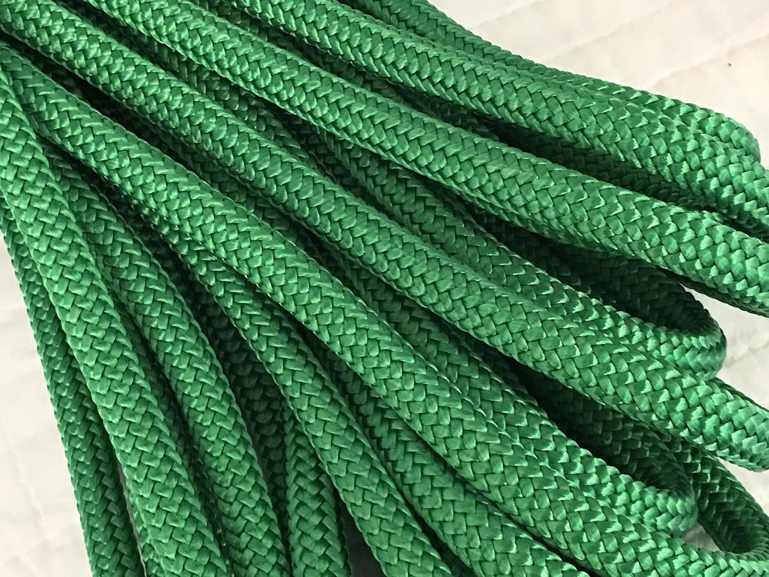 Green Double Braid Nylon Rope 1/2 Inch Sports & Outdoors