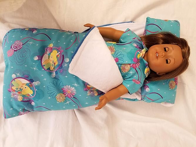 Sleeping bag with matching PJ's American girl doll or 18