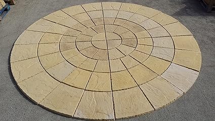 Stein Beton York Kreis Terrasse Pflastersteine Set 3 35 Meter Amazon De Garten