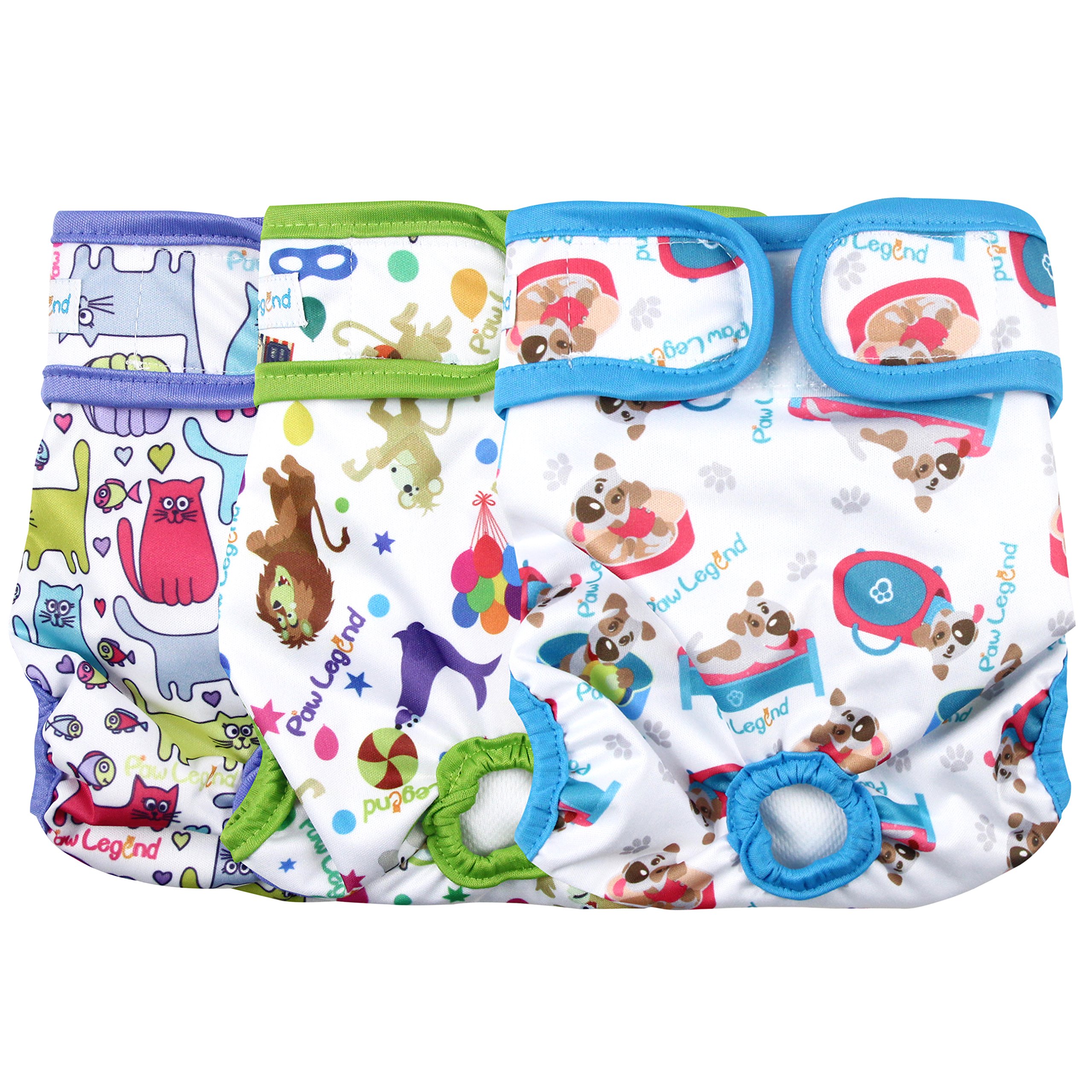 Paw Legend Reusable Female Dog Diapers(3 PACK,Adorable,Medium) eBay