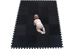YIMINYUER® 20 Tiles (30cm×30cm×1cm Each Tile) Baby Soft Puzzle Play Mats, Kids Thick EVA Foam Floor, Toddlers & Children's Soft Interlocking Mat R04G301020