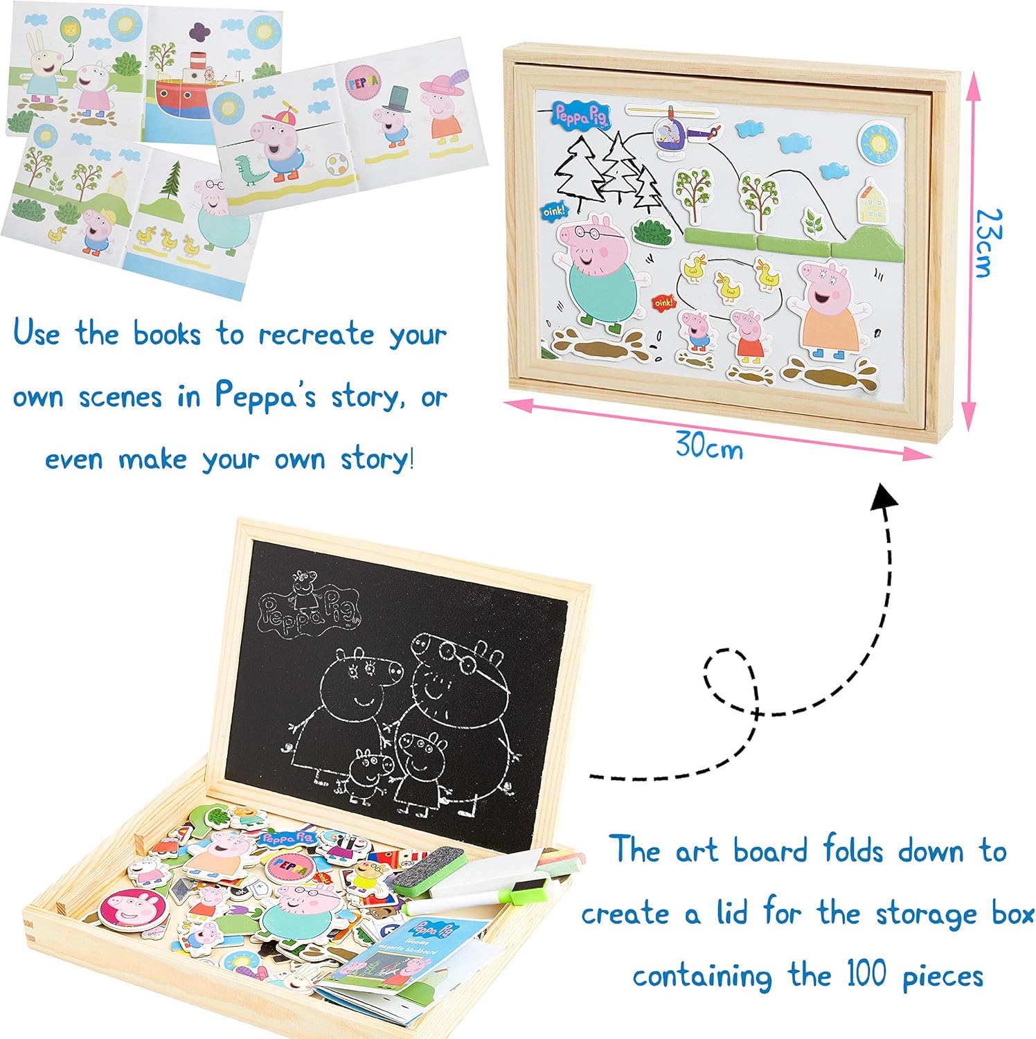 peppa pig magnetic drawing board