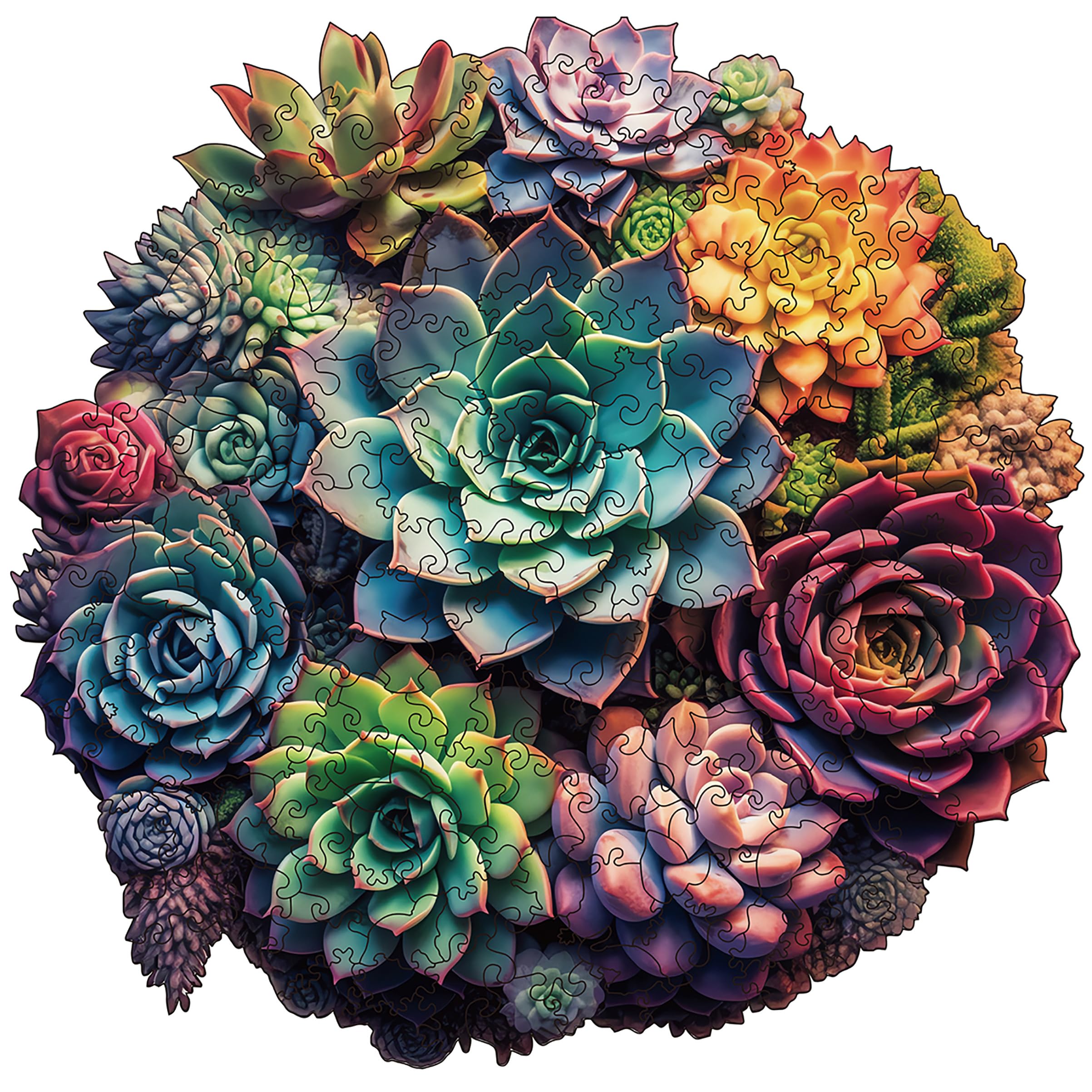 Wooden Puzzles for Adults, 200 pcs Wooden Jigsaw Puzzles for Adults,Irregular shape animal puzzle, Christmas game gifts — image 1