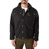 Smith's Workwear mens Sherpa-lined Duck Canvas Hooded Work Jacket