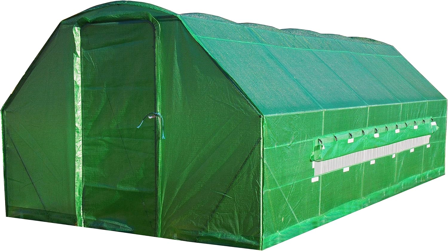 FeelGoodUK Pro 6 x 3 x 2 Polytunnel Galvanised Metal Opening Door Green