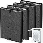 HAP602 Replacement Filter Compatible with ECOSELF HAP602/ HAP602WF Air Purifier, 3-Stage Filtration, H13 True HEPA Filter, 4 Pack