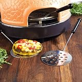 Giles & Posner EK4025G Pizza Maker 800W Terracotta Dome 4 Mini Pizzas view 7