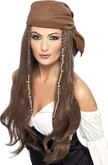 Amazon Com Smiffys Pirate Wig Clothing