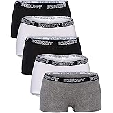 B2BODY Cotton Underwear Women - Boyshort Panties for Women Small to Plus Size Multi Pack