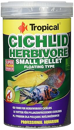 Tropical Cichlid Herbivore Small Pellet, 1er Pack (1 x 1 l)