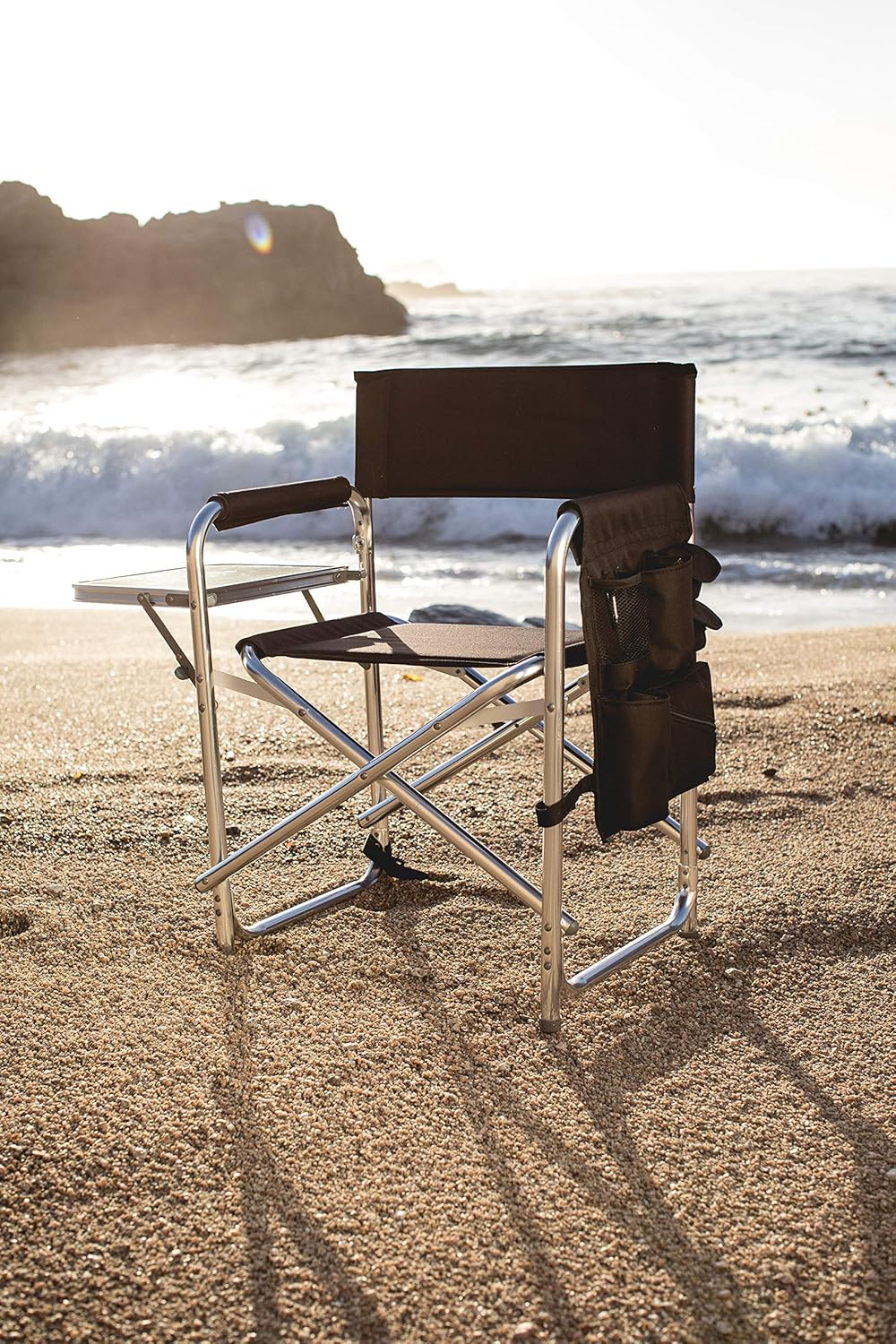ONIVA - a Picnic Time Brand Portable Folding Sports Chair, Black: Sports & Outdoors