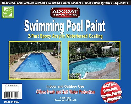 Swimming Pool Paint, 2-Part Epoxy Acrylic Waterbased Coating,