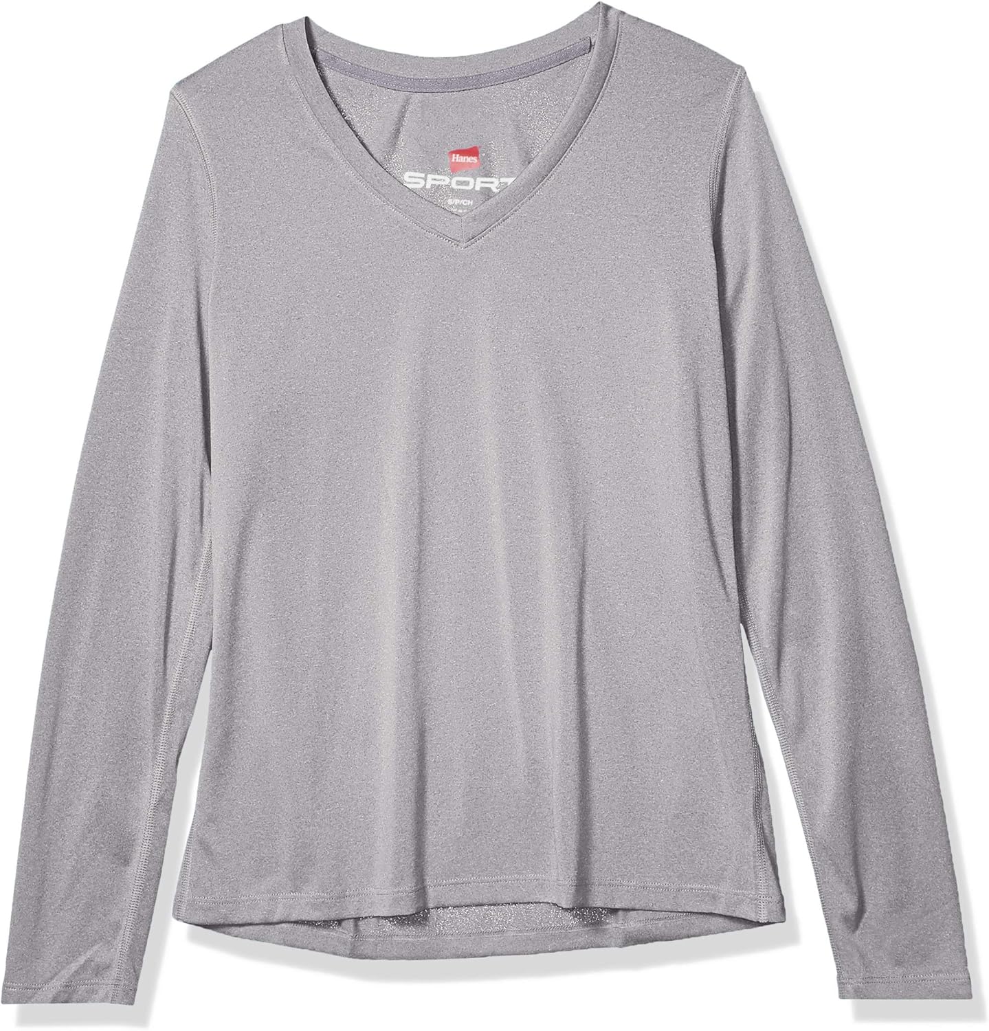 Hanes Sport Women's Cool DRI Performance Long Sleeve V-Neck Tee at  Women’s Clothing store