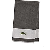 Lacoste Match Bath Towel, Cotton, Striped