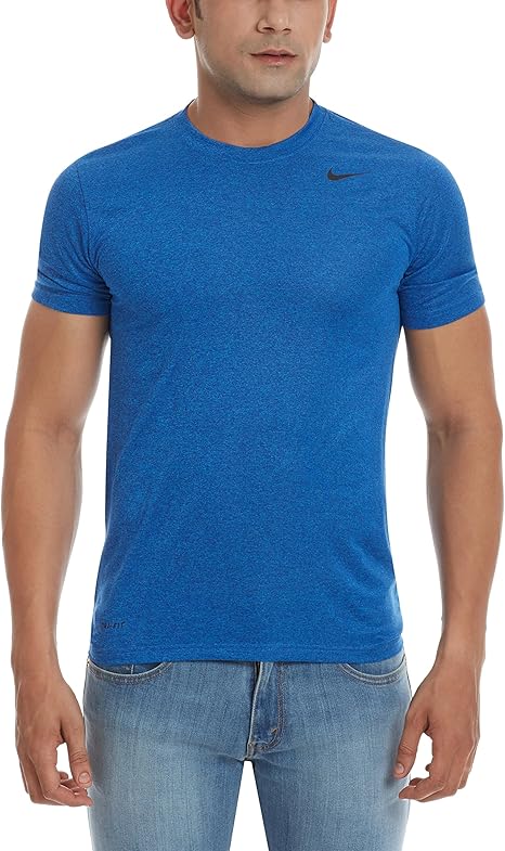 Amazon ナイキ Nike Dri Fit レジェンド S S Tシャツ 7184 406 フォトブルー Dブルー S フィットネス トレーニング シャツ 通販