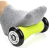 H&S Foot Massage Roller for Plantar Fasciitis & Arch or Heel Pain - Contoured Feet Massager for Stress Relief & Relaxation