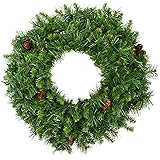 Vickerman 84" Cheyenne Pine Artificial Christmas Wreath, Unlit - Faux Christmas Wreath - Seasonal Indoor Home Decor