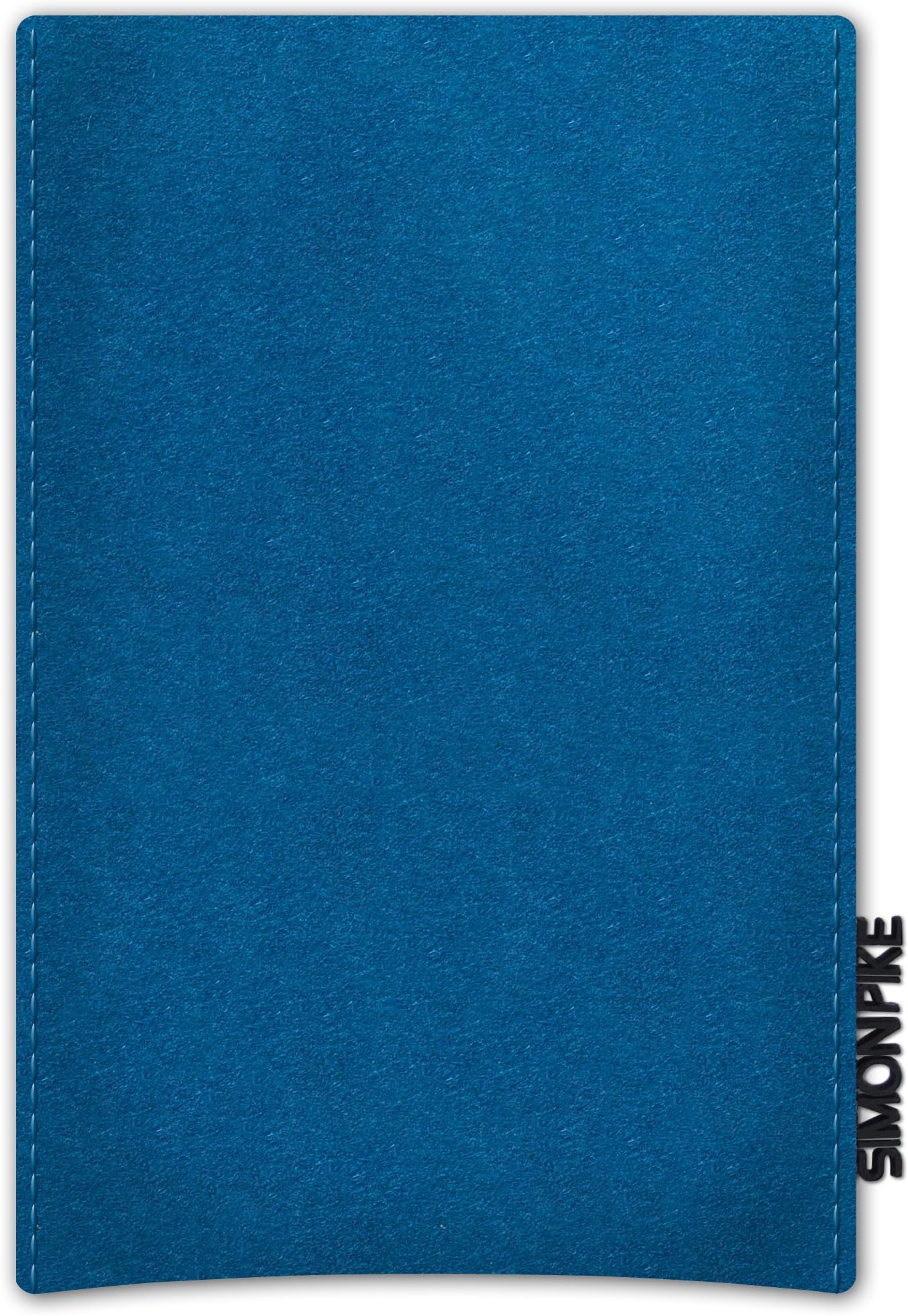SIMON PIKE Boston Basic Wool Felt Mobile Phone Case for Huawei Ascend G6 Petrol Blue