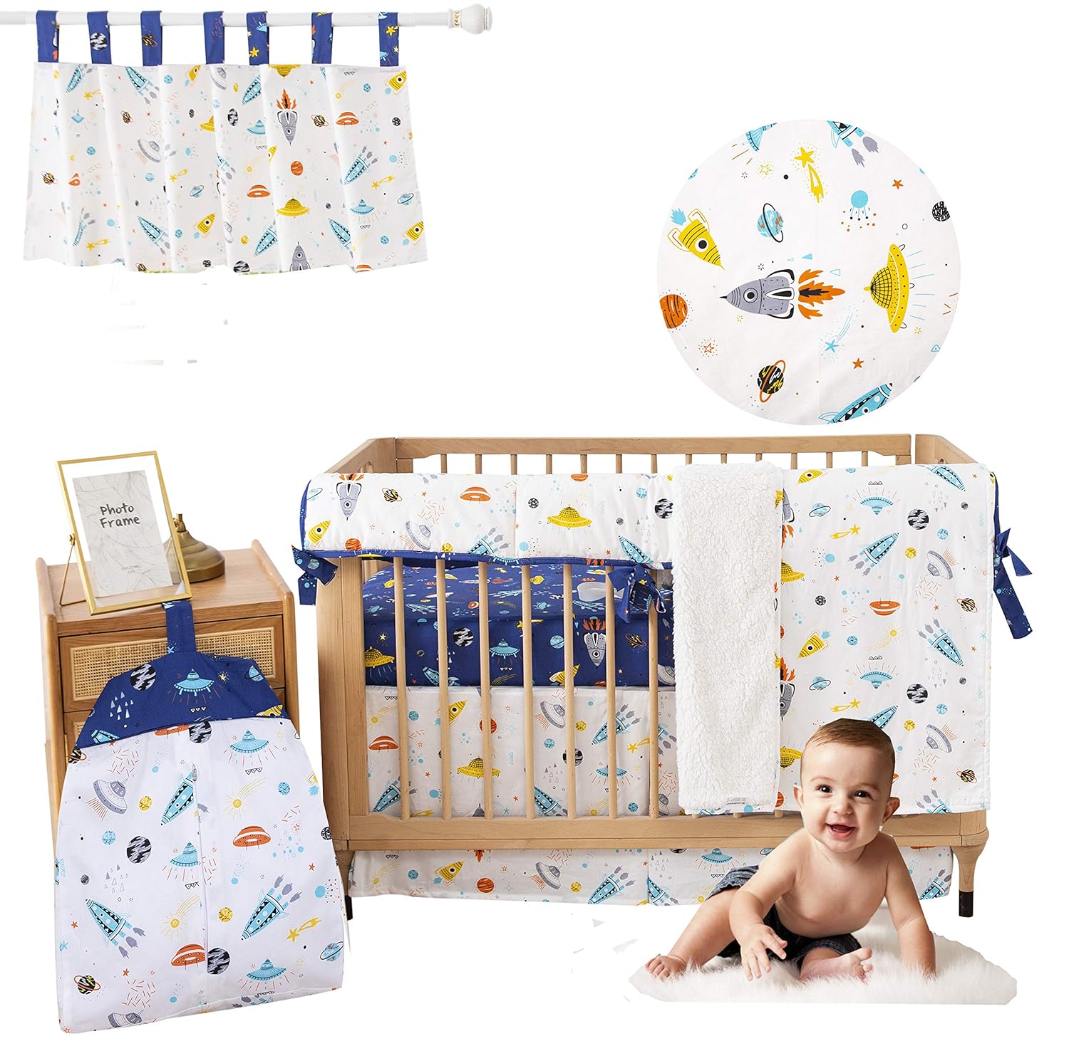 galaxy baby bedding