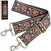 Nefelibata Purse Strap,2" Wide Purse Strap Adjustable Replacement,Multi-pattern Crossbody Handbag Strap