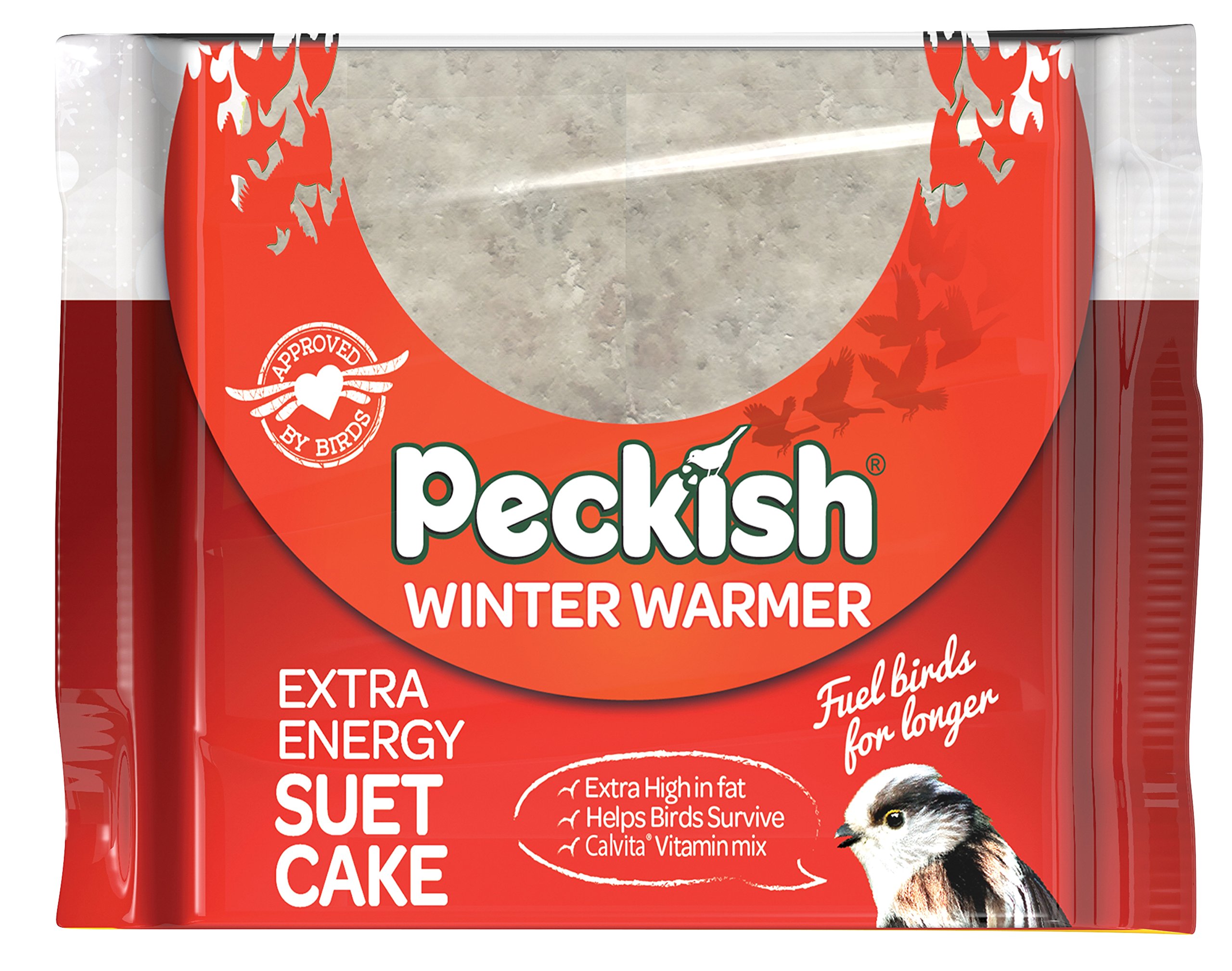Peckish 60050136 Winter Warmer Energy Suet Fat Cake Block for Wild Birds, 10.0 cm*3.0 cm*12.0 cm