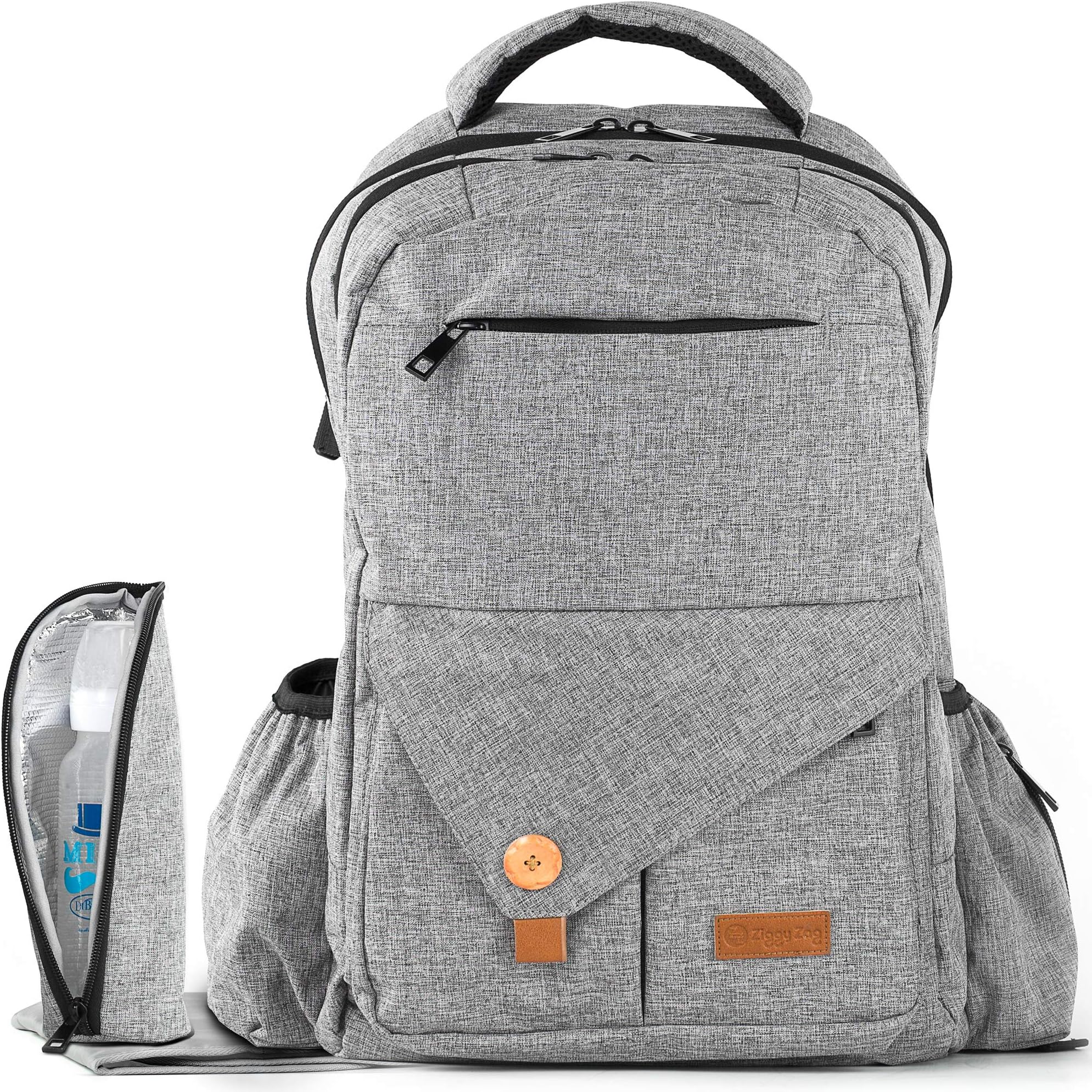 Diaper Bag Backpack | Easy Travel for Active Parents | Max Durability & Storage Capacity | Light Gray Classic Unisex…
