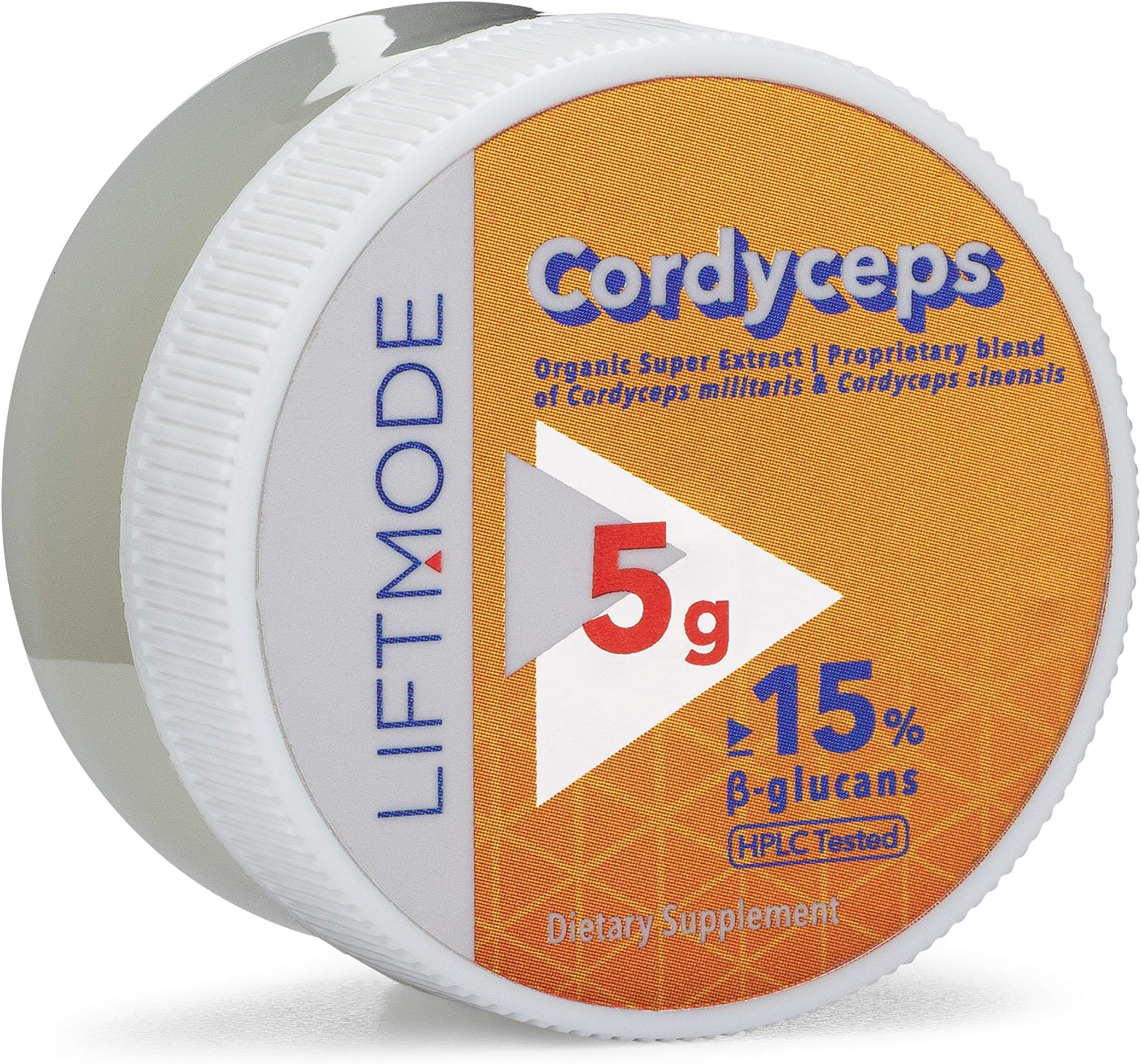 LiftMode Cordyceps Super Extract Powder Supplement - Boosts Libido, Circulatory & Kidney Health - Vegetarian, Vegan, Non-GMO, Gluten Free - 5 Grams (6 Servings)