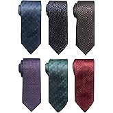 Passabin Tie For Men Necktie Woven Jacquard Neck Ties Set 6 PCS