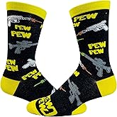 Crazy Dog T-Shirts Mens Sarcastic Socks Funny Crew Footwear for Adults