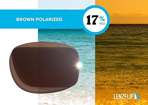 Amazon Com Lenzflip Lenses Compatible With Rayban Predator 2 Rb27 62mm Sunglasses Polarized Replacement Lenses Brown Clothing