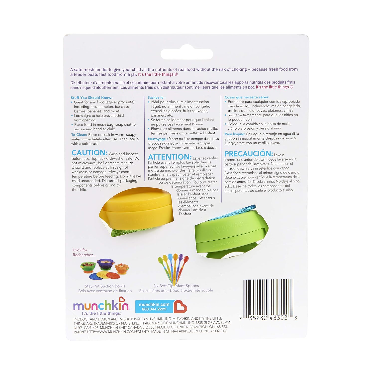 Buy Munchkin Fresh Food Feeder Blue 6m Online At Low Prices In
