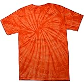 Colortone Spider Tie Dye T-Shirts for Men and Women - Unisex Short Sleeve Tie-Dye T Shirts for Adults