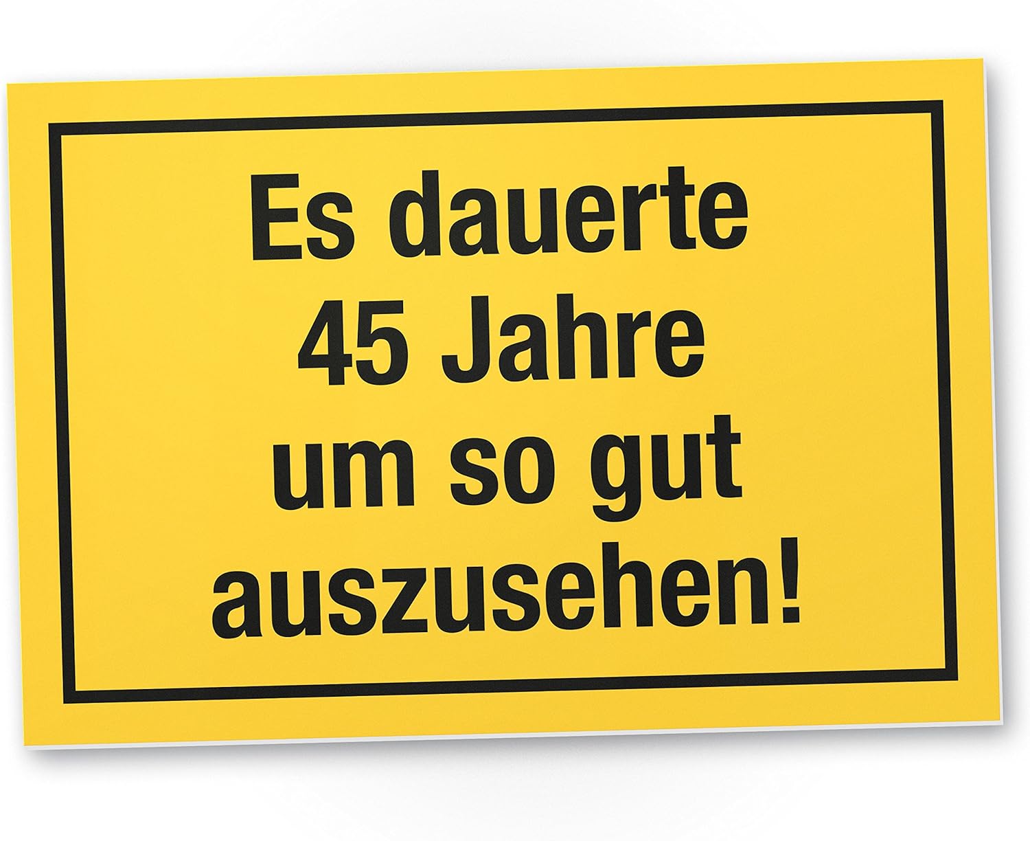 Grazie 45 Anni Buon Aspetto Targa In Plastica Regalo 45 Compleanno Idea Regalo Di Compleanno Quarantacinque Decorazione Di Compleanno Festa Accessori Per Festa Biglietto Di Compleanno Amazon It Casa E Cucina
