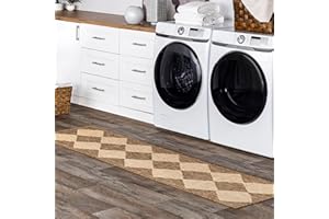 nuLOOM 2' x 8' Outdoor Performance Area Rug, Stain Resistant, Weather Resistant, High Traffic, Patio, Balcony, Outside, Sabina Brown