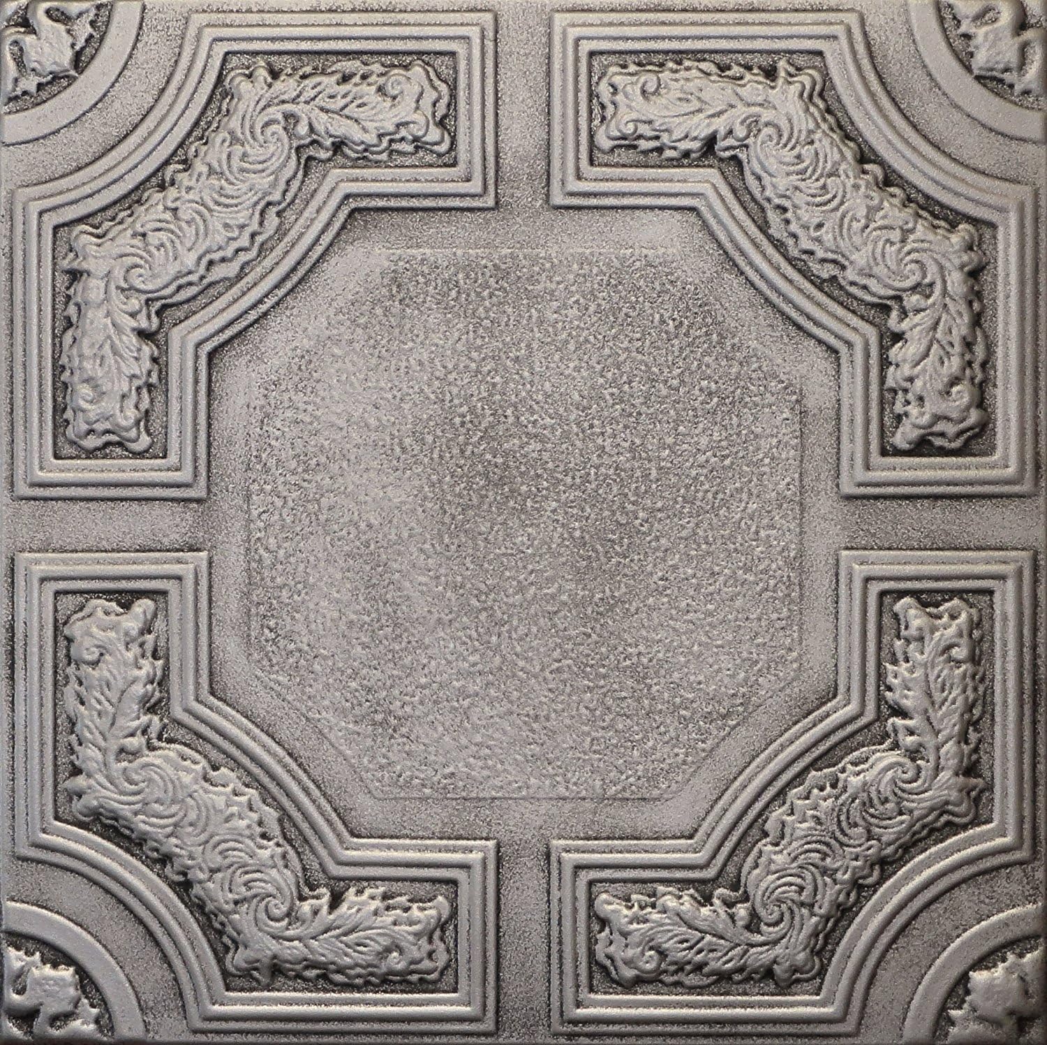 Amazon Com R28a 20 X 20 Antique Silver Tin Looking Finish Texture