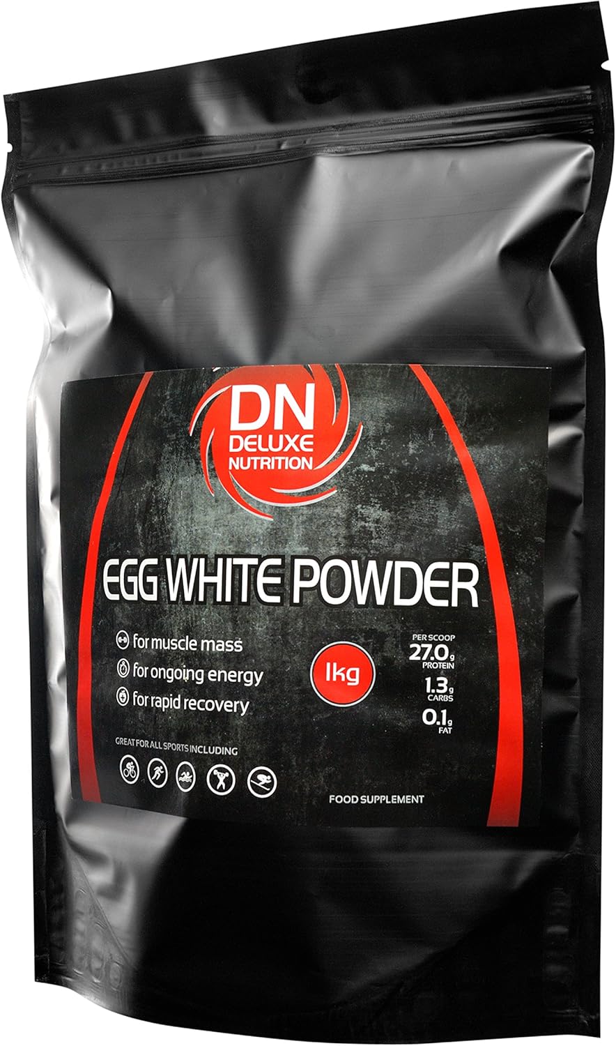 Deluxe Nutrition Egg White Powder Unflavoured 1 kg Amazon.co.uk