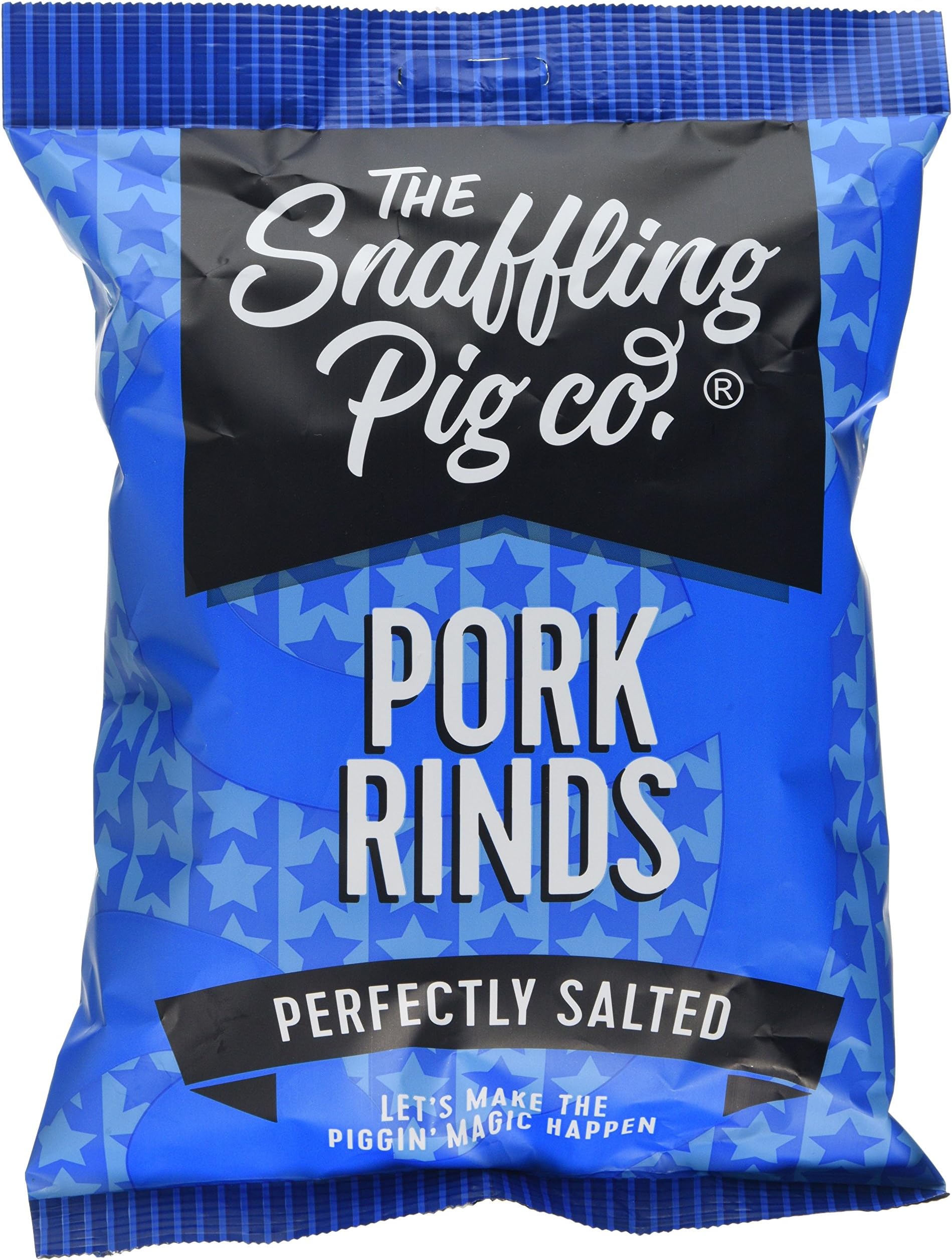 Snaffling Pig Perfectly Salted Pork Rinds, 70 g, Pack of 15