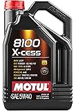 Motul 007250 8100 X-cess 5W-40 Synthetic Gasoline and Diesel Engine Oil - 5 Liter Jug