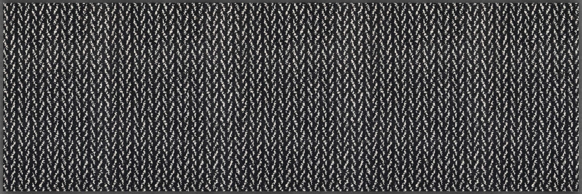 Wash + Dry Design Door Mat Polyamide 60 x 180 cm Black