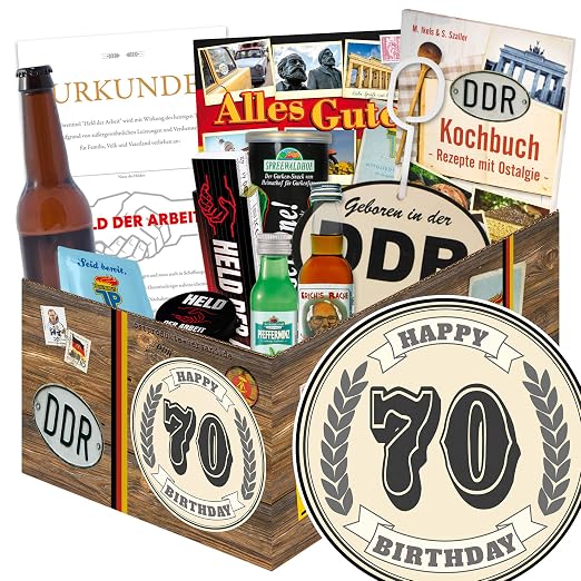 70. Geburtstagsgeschenk / Männer Box / 70 Geburtstag Geschenke lustig