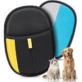 Bispoy Pet Hair Removal Glove for Cat &amp; Dog, Reusable Electrostatic Hair Remover