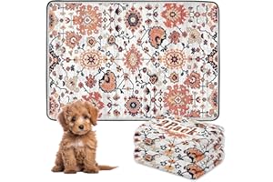 SCLOSE Washable Pee Pads for Dogs 2 Pack, 36" x 24" Reusable Puppy Pads, Super Absorbent Dog Pads, Leakproof, Waterproof Dog Training Pads, Dog Crate Pad, Dog Playpen Mat, Whelping Pads, Flowers