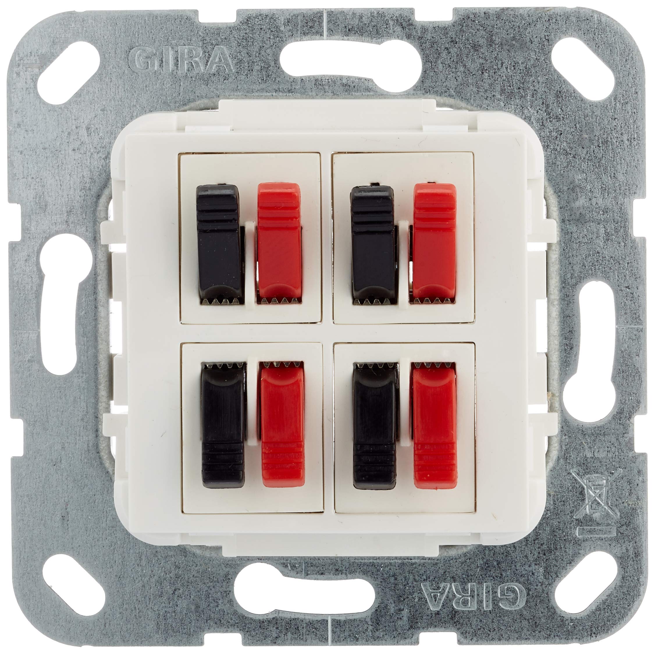 Gira 569403 Speaker Connector 4-Way Use Pure White