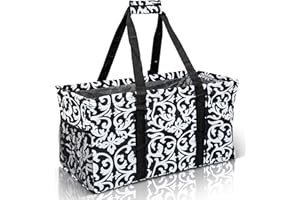 Lucazzi Extra Large Utility Tote Bag - Oversized Collapsible Pool Beach Canvas Basket