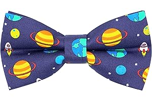 OCIA Cute Pattern Pre-tied Bow Tie Adjustable Bowties for Adult & Children