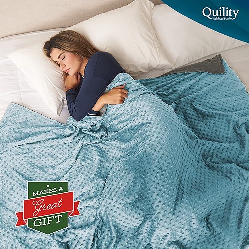 Amazon Minky Weighted Blankets Quility Weighted Blanket For Adults