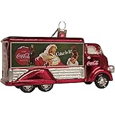 Kurt Adler Coca-Cola Glass Truck Ornament, 5-Inch